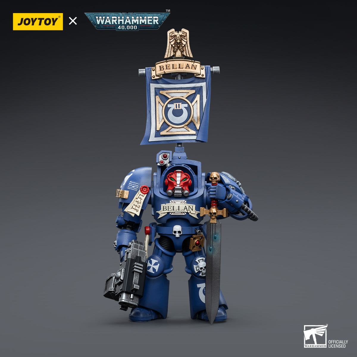 1/18 JOYTOY Warhammer 40K Ultramarines Terminators Action Figure Set (3pcs) - Perfect for Collectors, Tabletop Gaming & Display