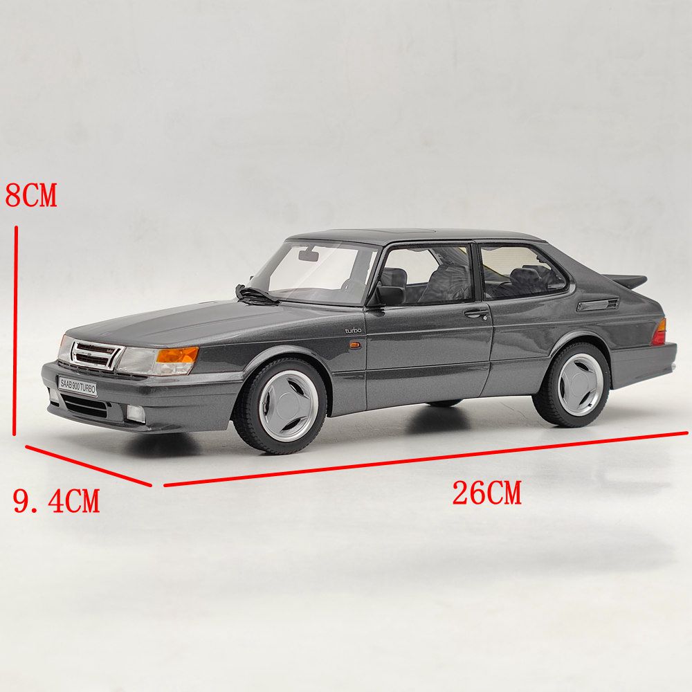 1/18 Scale Saab 900 Turbo T16 Airflow Grey Resin Model Car - DNA Collectibles DNA000113 - Perfect for Car Enthusiasts, Collectors & Home/Office Display