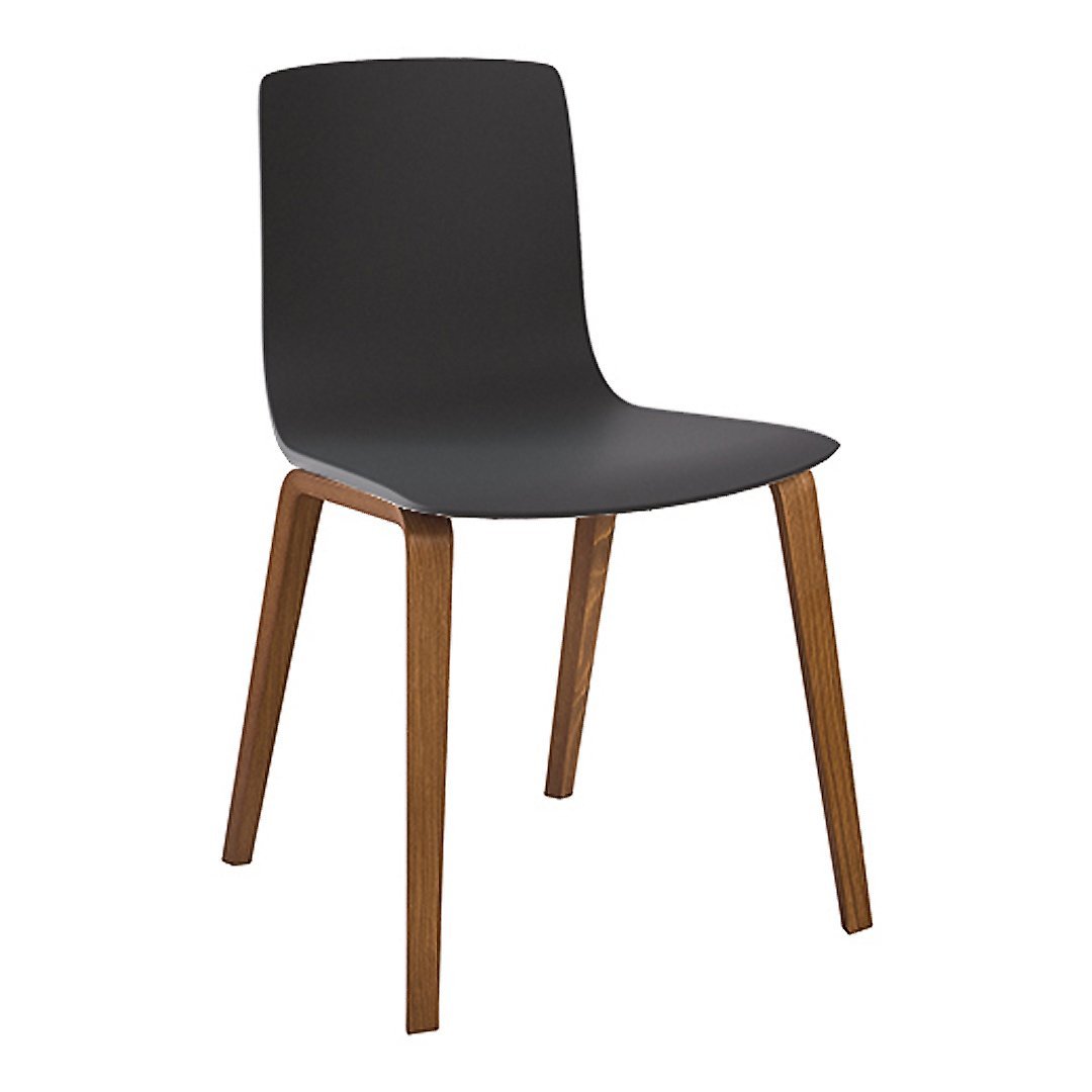 Aava Chair with Wood Base - Modern Scandinavian Design for Living Room, Office & Dining - Ergonomic Comfort & Stylish Home Decor