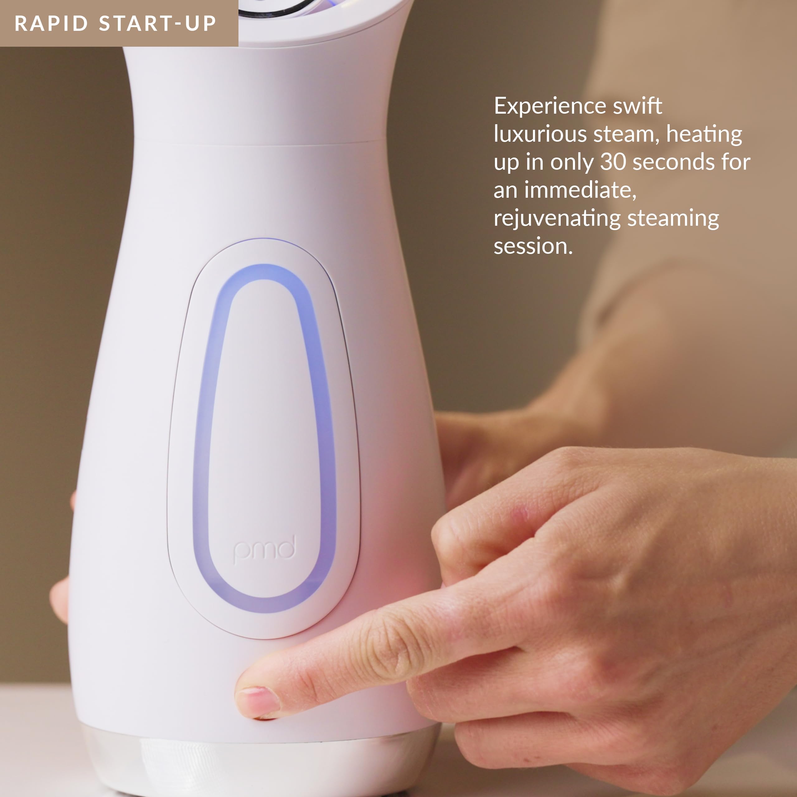 PMD SilkSteam Pro Facial Steamer - Professional Spa-Grade Steam Device with Adjustable Nozzle & Essential Oil Diffuser for Hydrated, Glowing Skin | At-Home Skincare & Relaxation Treatment