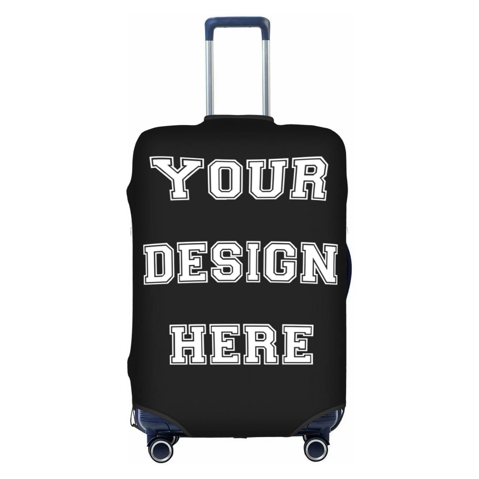 Custom Luggage Cover - Personalized Suitcase Protector with Photo Printing - Anti-Scratch Travel Accessory (18x21in) - Perfect for Airplane Checked Bags & Vacation Trips