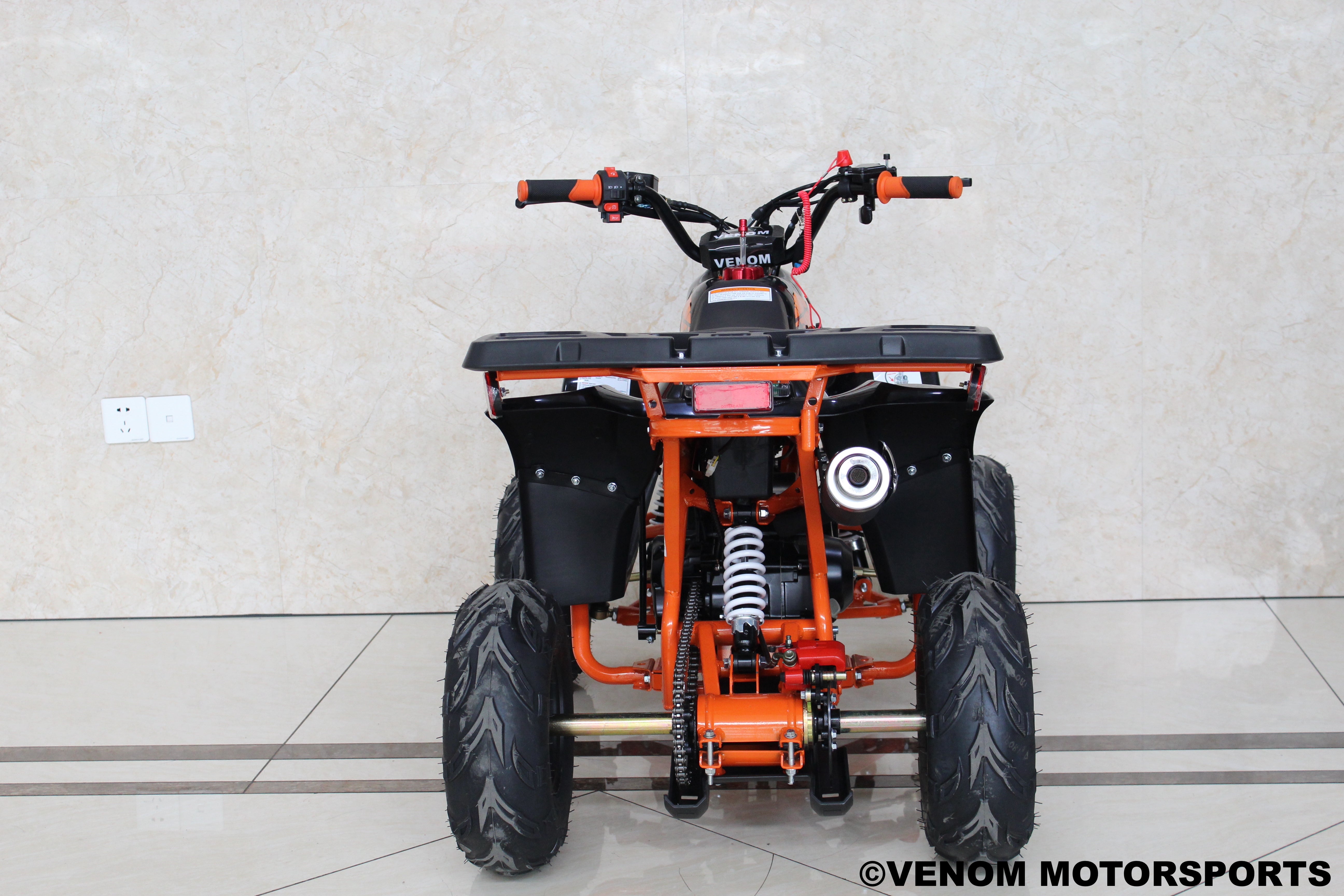 2020 Venom Mini Madix 110cc ATV with Automatic Transmission & Reverse - Kids & Adults Off-Road Adventure Quad for Trail Riding & Backyard Fun