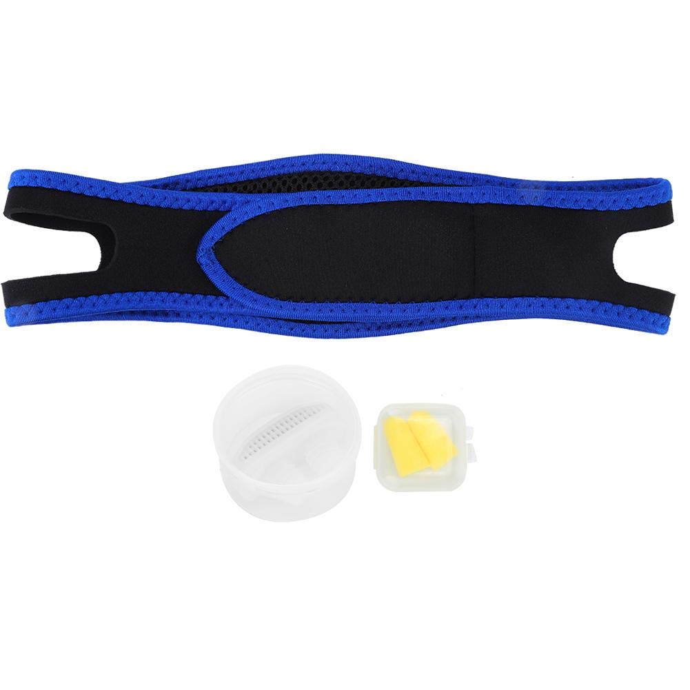 Anti-Snoring Chin Strap for Men & Women - Adjustable Snore Relief Solution with Comfortable Design | Stop Snoring While Sleeping | Perfect for Travel & Home Use (White)