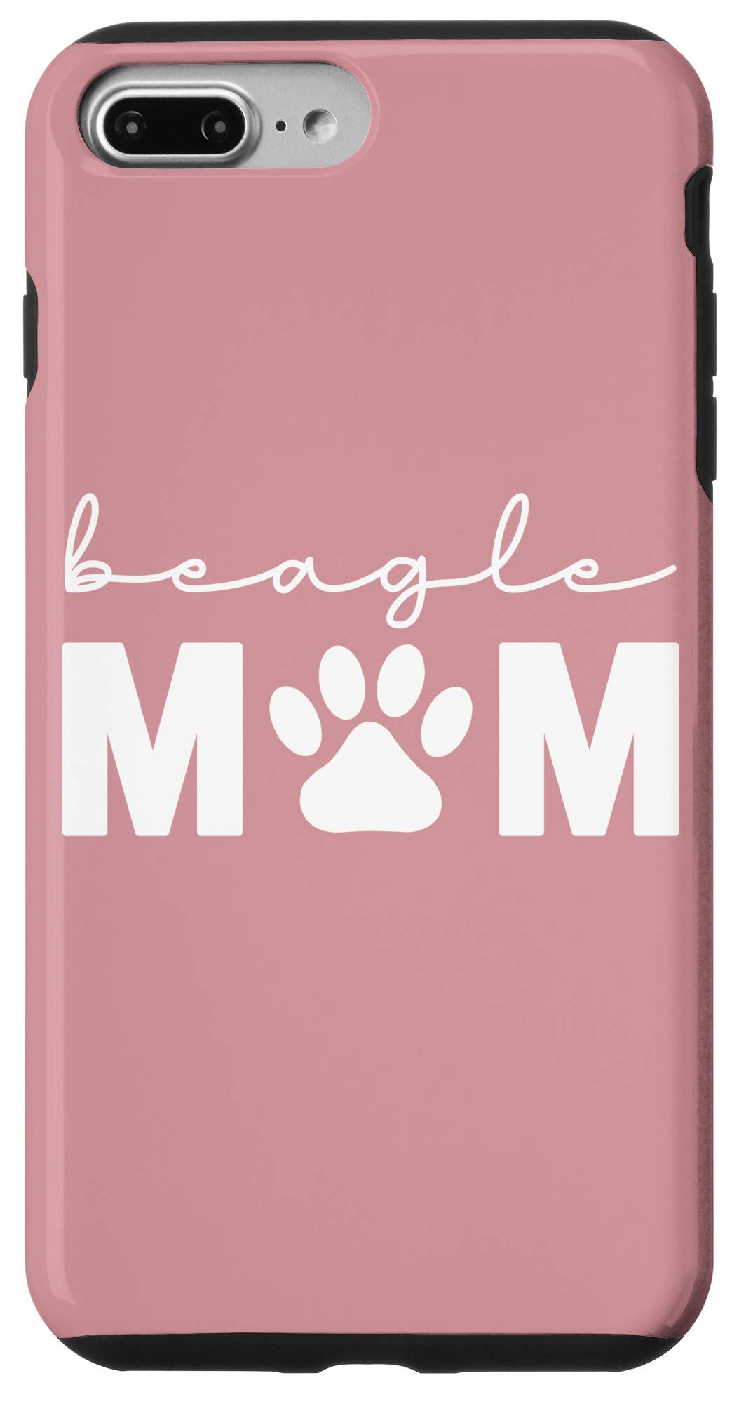 Beagle Mom iPhone 7 Plus/8 Plus Case - Cute Dog Pattern Protective Phone Cover for Women - Perfect Gift for Dog Lovers & Everyday Use