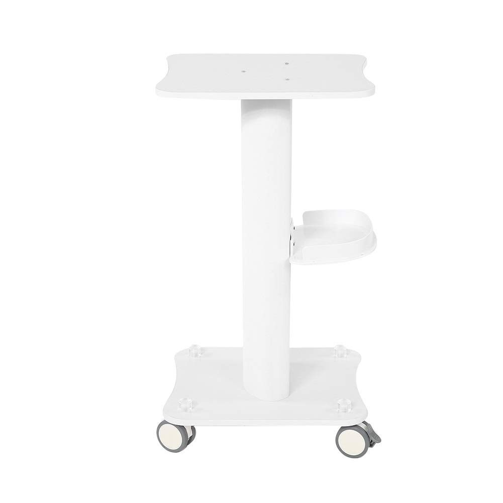 Professional Rolling Beauty Trolley Cart - Aluminum Salon Trolley with Wheels & Pedestal Stand | Perfect for Salon, Spa, Nail & Makeup Artists | Mobile Storage & Organization Solution