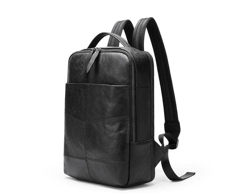 Large Travel Backpack for Women - Genuine Black Leather Purse Bag with USB Charging Port, Water Resistant & Spacious Compartments - Perfect for Work, Gym, Hiking & Weekend Getaways