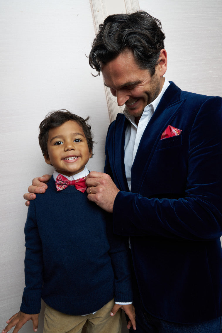 Kids Tartan Bow Tie - Adjustable & Stylish for Boys & Girls - Perfect for Weddings, Parties & School Events