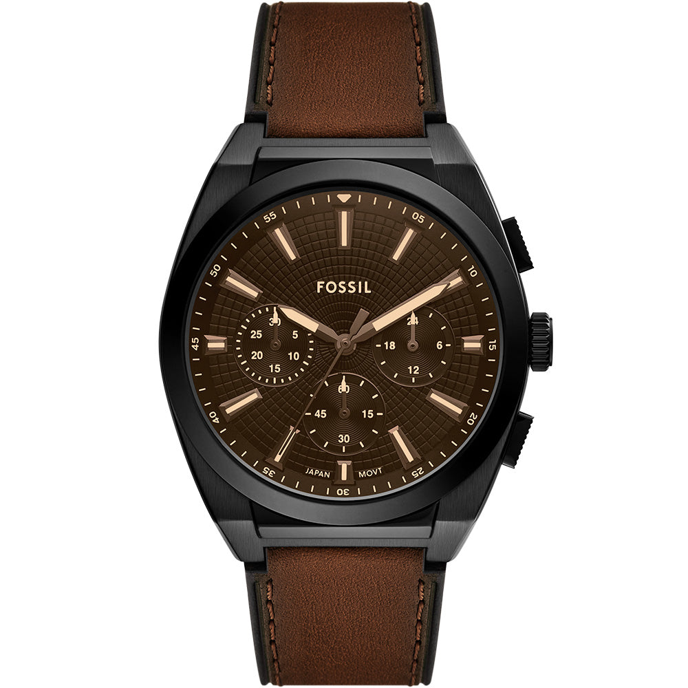 Fossil Everett FS6108 Men's Chronograph Watch - Stylish Analog Quartz Timepiece for Business, Casual & Everyday Wear