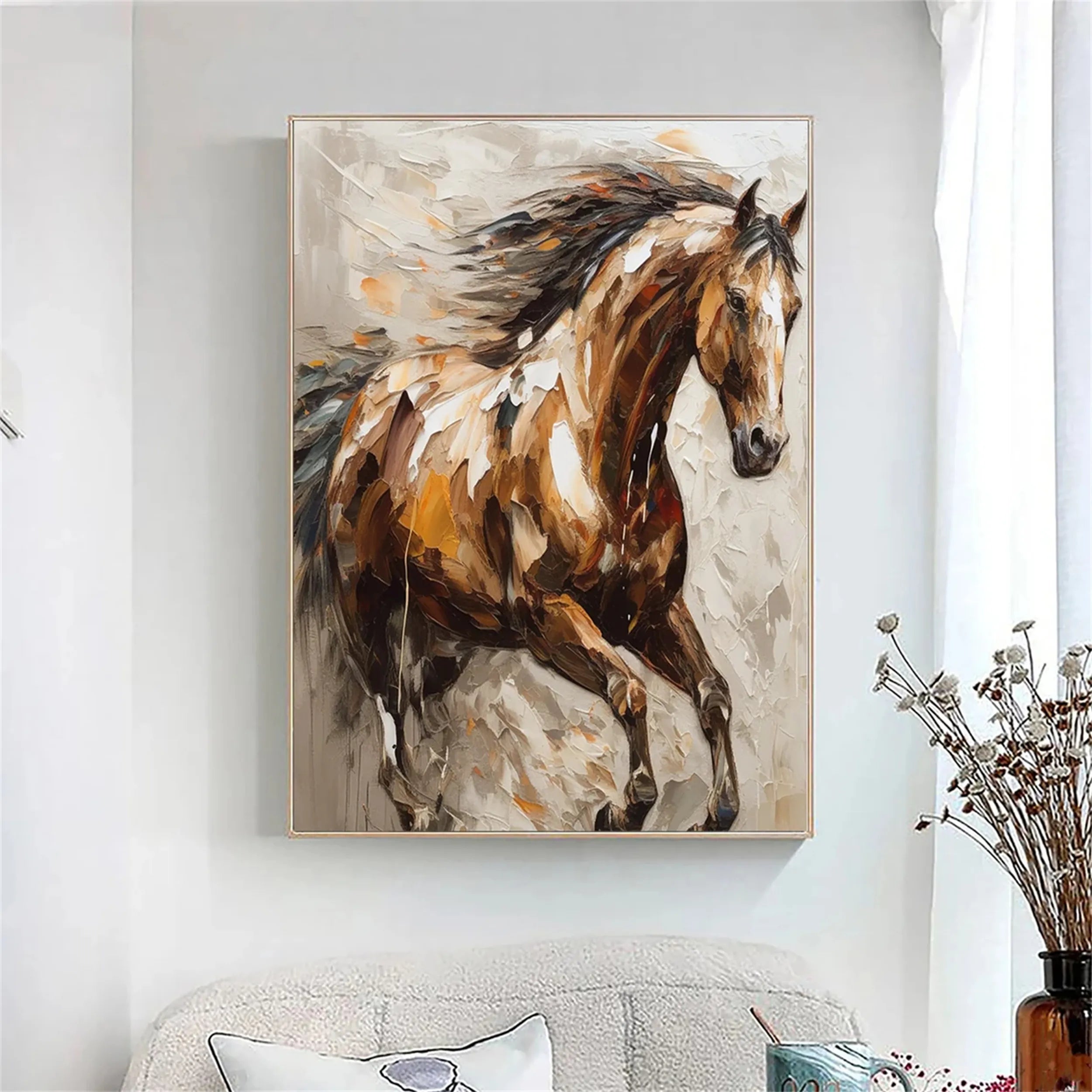 Animal Art Painting #AP044 - Handmade Wildlife Canvas Art for Home & Office Decor | Perfect for Living Room, Bedroom, or Gift