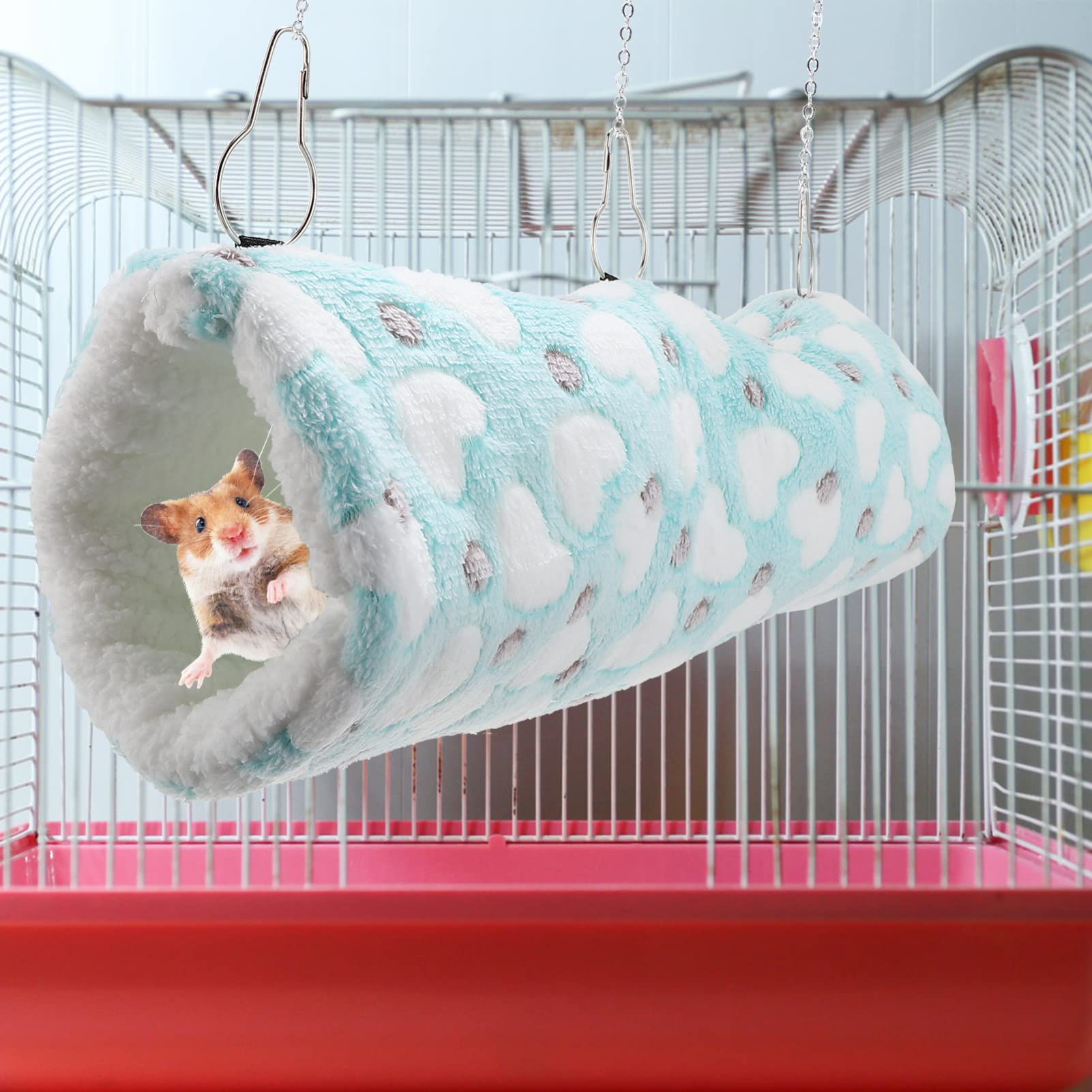 Balacoo Hamster Tunnel Nest & Bunk Bed - Cage Accessories for Small Pets - Play & Sleep Comfort
