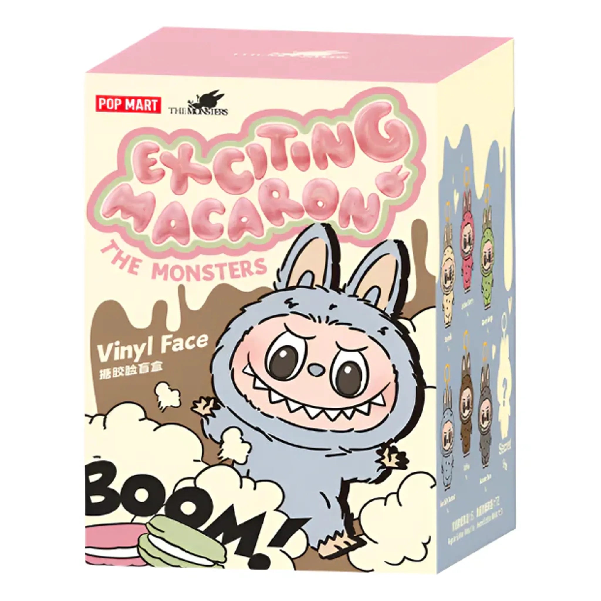 Pop Mart The Monsters Labubu Exciting Macaron Blind Box (Case of 6) - Cute Collectible Vinyl Figures for Display, Gifts & Anime Decor