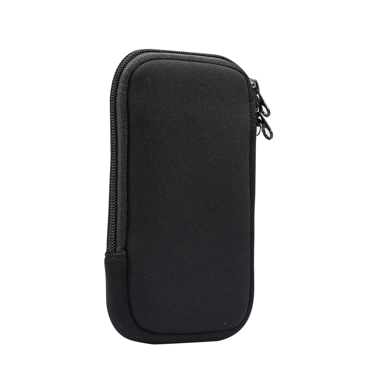 ZORSOME Neoprene Phone Pouch for iPhone 15/14/13/12 Pro Max & Galaxy S24/S23/S22/S21 Ultra - 6.9 Inch Universal Waterproof Zippered Cell Phone Sleeve with Neck Lanyard - Perfect for Gym, Running, Travel & Outdoor Activities (Black)
