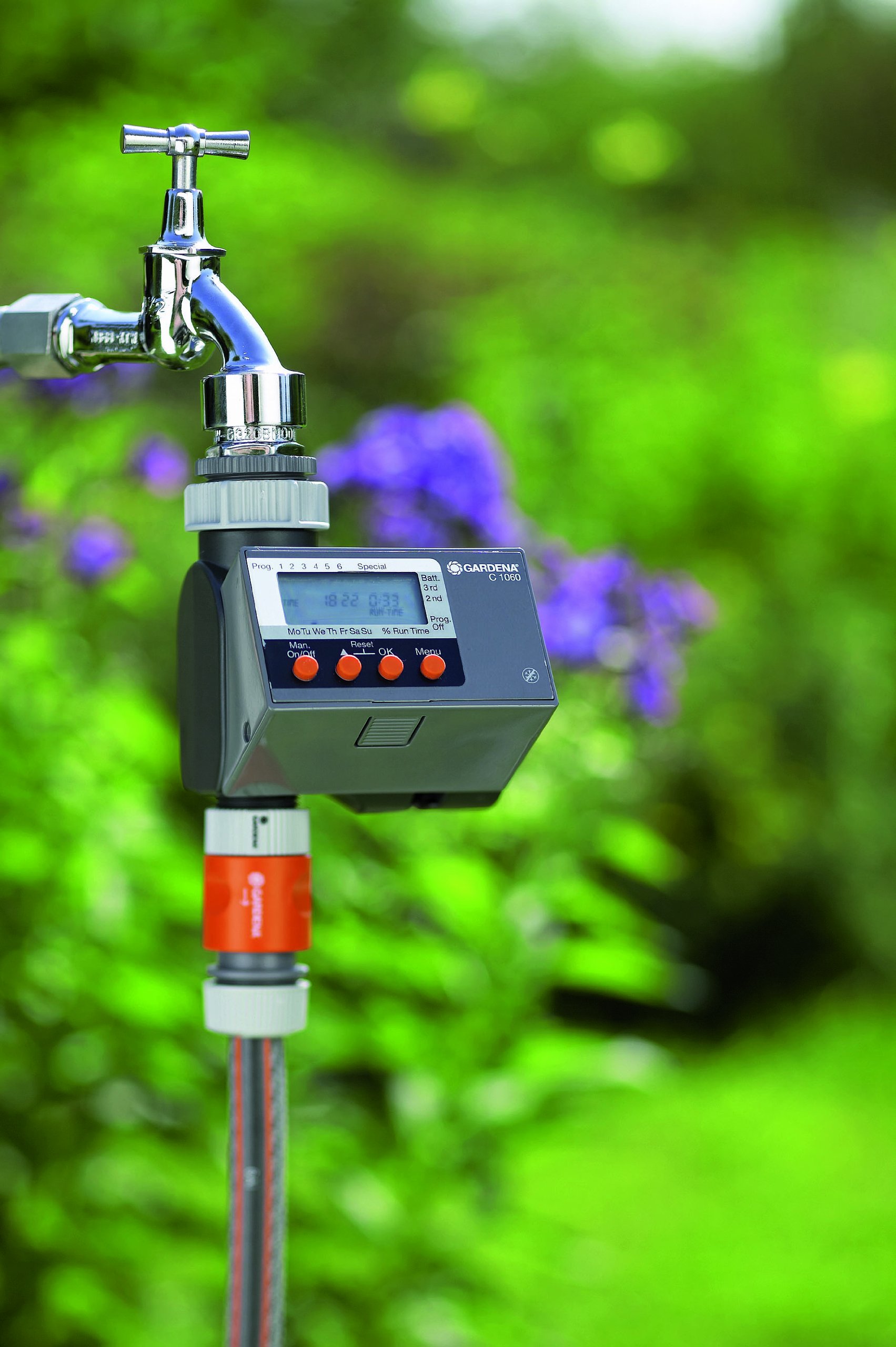 Gardena 1814 6-Cycle Electronic Water Timer - Smart Irrigation Controller for Lawns & Gardens | Perfect for Automatic Sprinkler Systems, Drip Irrigation & Outdoor Plant Watering