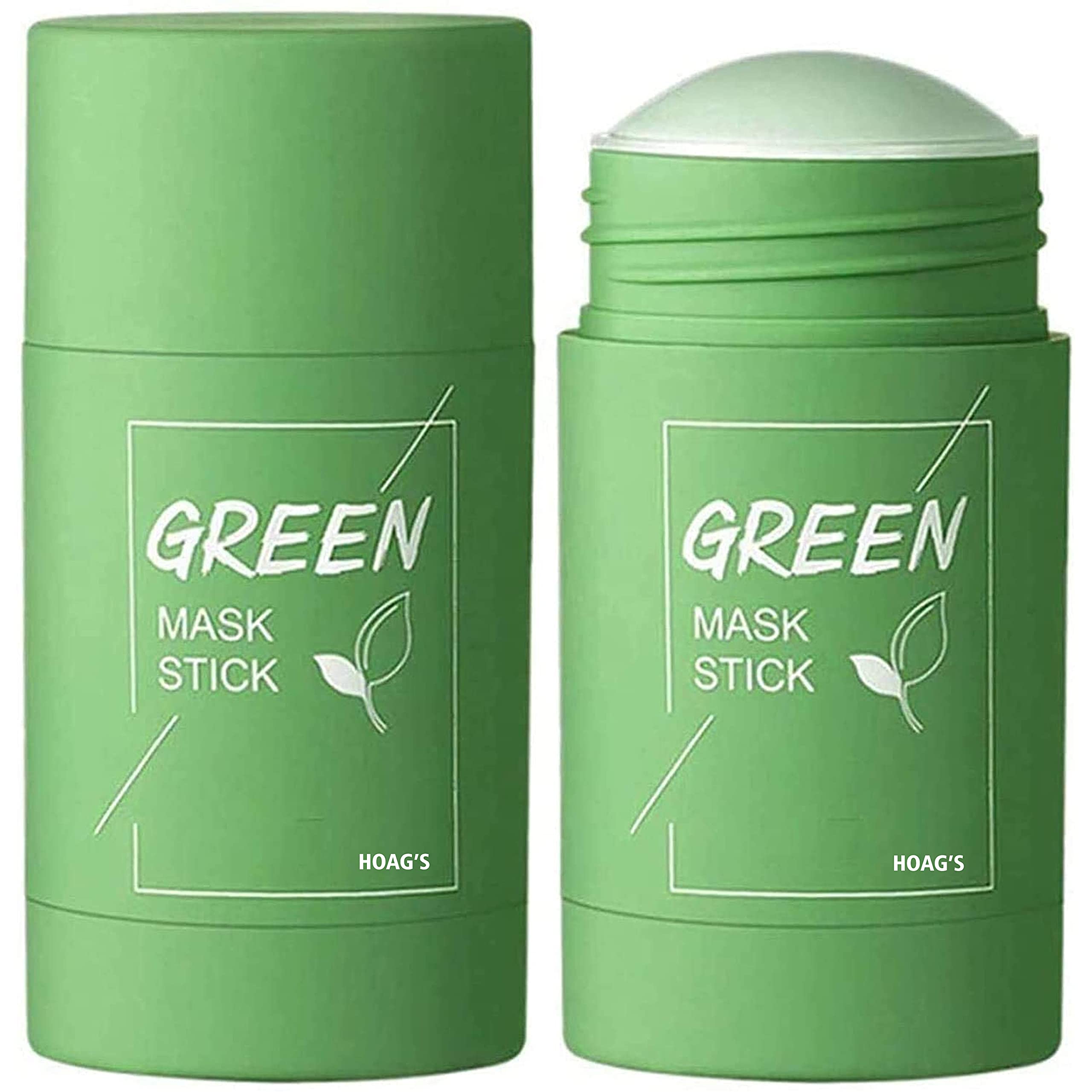 Green Tea Clay Stick Mask - Oil Control & Anti-Acne Purifying Face Mask, Detoxifying Mud Mask for Deep Cleansing, Portable Solid Cleansing Stick (40g) | Perfect for Travel, Oily Skin & Acne-Prone Skin Care Routine