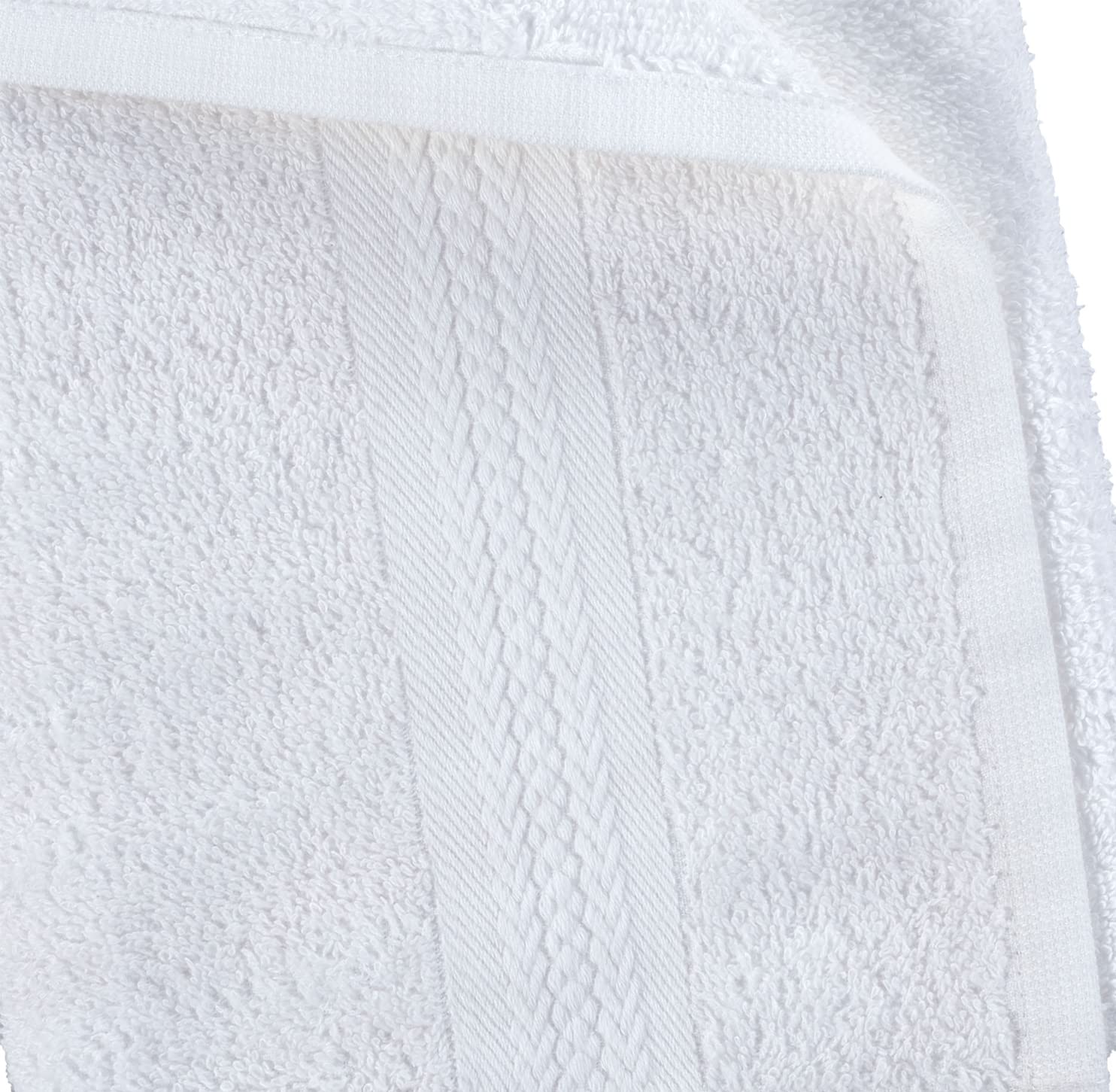 REGAL RUBY Quick-Dry 4-Piece White Bath Towel Set - 100% Premium Turkish Cotton, Super Absorbent & Soft - Hand Towels for Bathroom, Guest, Pool, Gym, Camping, Travel & College Dorm - Perfect for Spa, Beach & Everyday Use