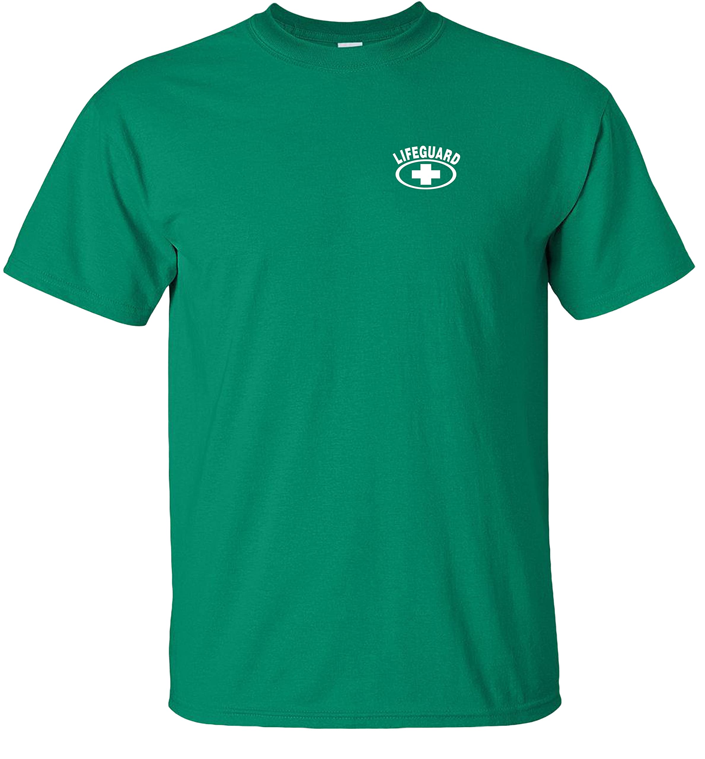 Life Guard T-Shirt Lifeguarding Uniform with White Cross for YMCA Pool Staff, F&B, and Water Safety Professionals