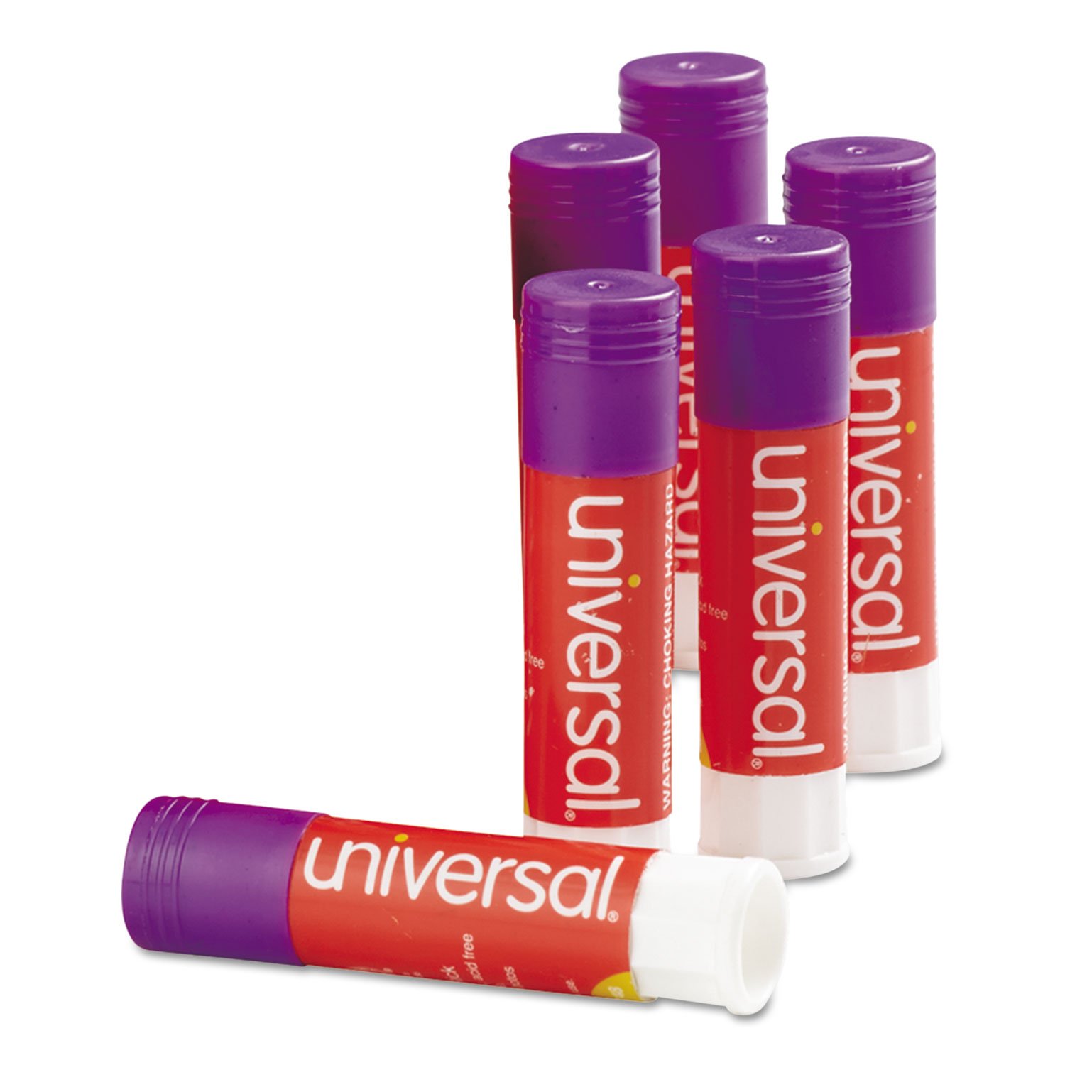 Universal Permanent Glue Sticks 28 oz - Purple (12-Pack) - Strong Adhesive for Office, School & Craft Projects - Ideal for Paper, Photos & DIY Scrapbooking
