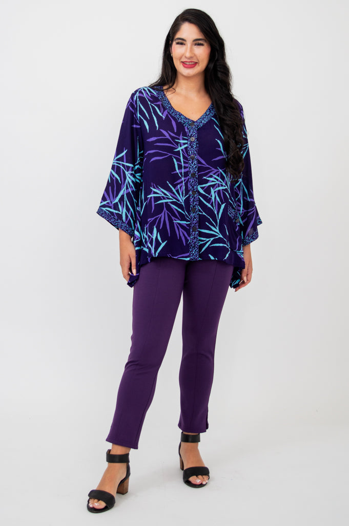 Holden Top for Women - Stylish Aqua Blue Blouse for Casual & Office Wear | Perfect for Summer Outfits & Business Attire