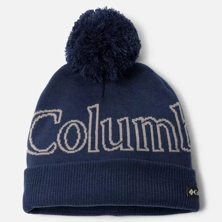 Columbia Men's Collegiate Navy Polar Powder Beanie - Warm Winter Hat for Skiing, Snowboarding & Outdoor Activities