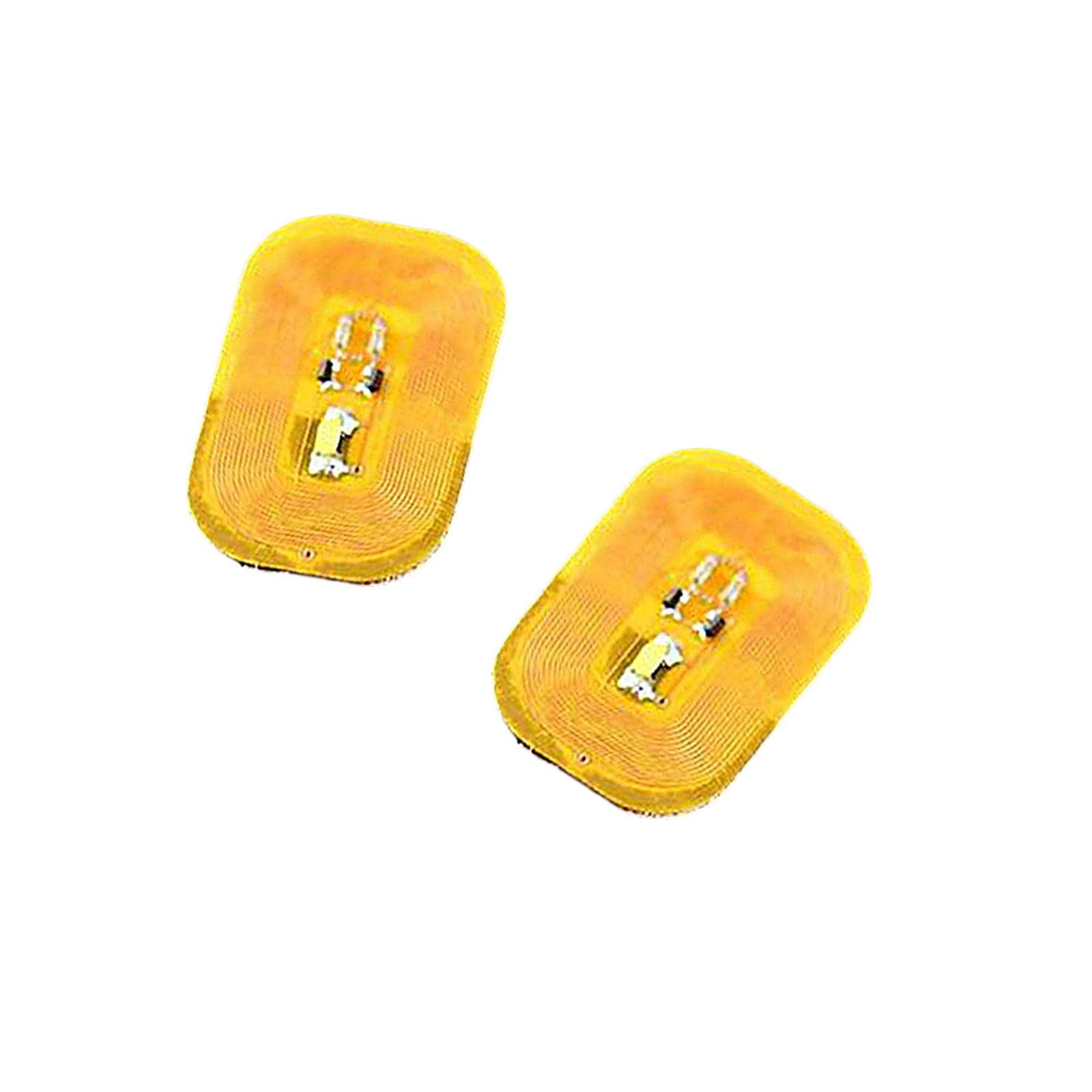 2Pcs NFC Chip Nail Art Stickers - Scintillating White Light Decals for Gel & Acrylic Nails | DIY Manicure Accessories | Perfect for Parties, Weddings & Special Occasions