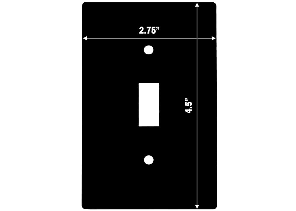 Decorative Lipstick Lineup Wall Switch Cover Plate - Stylish Single Toggle Switch Plate for She Shed, Beauty Salon & Bathroom Decor - Perfect for Home, Salon & Vanity Makeup Area Enhancement