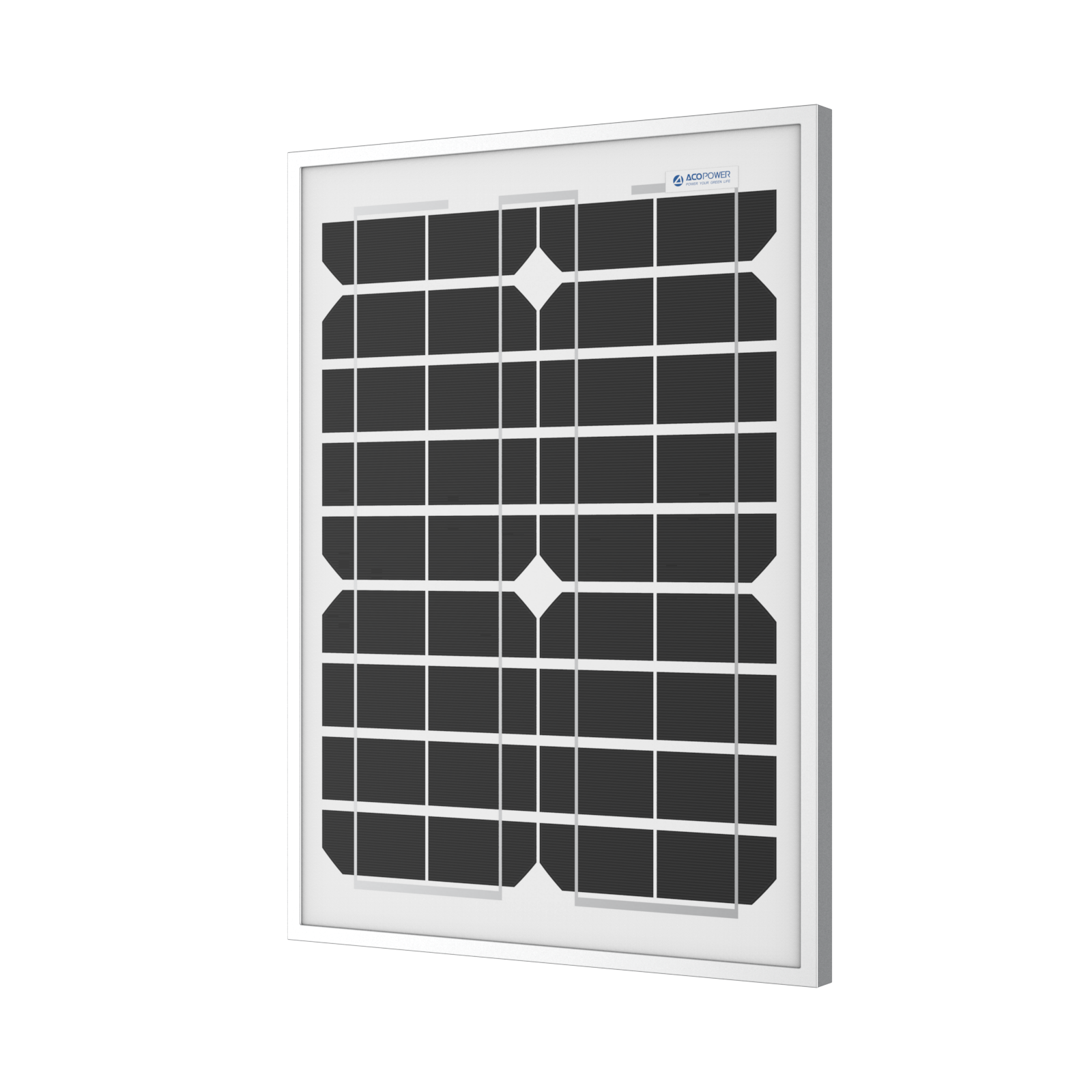 ACOPower 20W Monocrystalline Solar Panel for 12V Battery Charging - Portable Off-Grid Power for RV, Boat, Camping & Emergency Use