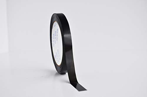 MMBM Heavy Duty Strapping Tape 1 Inch x 60 Yards (72 Pack) - Black Polypropylene Packaging Tape for Bundling, Palletizing & Reinforcement - Ideal for Shipping, Moving Boxes & Warehouse Use