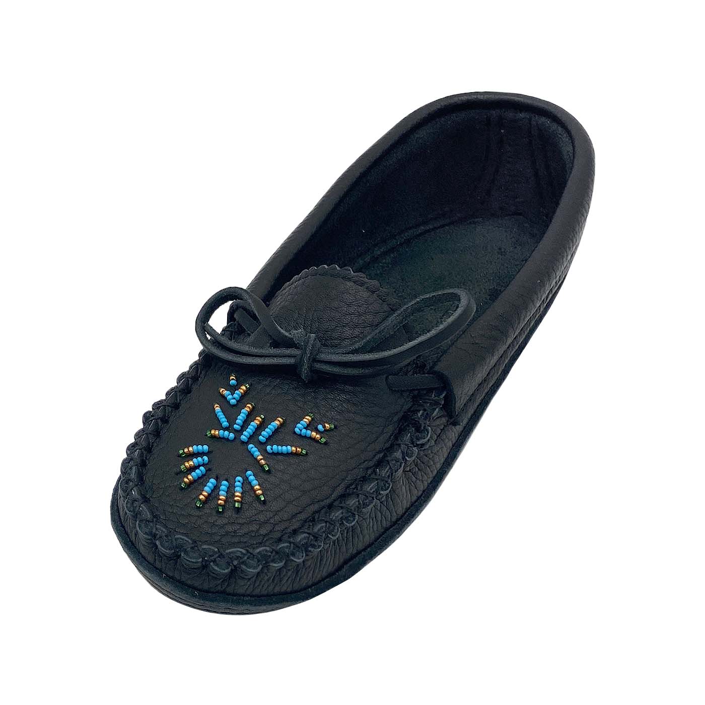 Women's Soft Sole Moose Hide Leather Moccasins - Comfortable Indoor/Outdoor Slippers for Home, Office & Travel