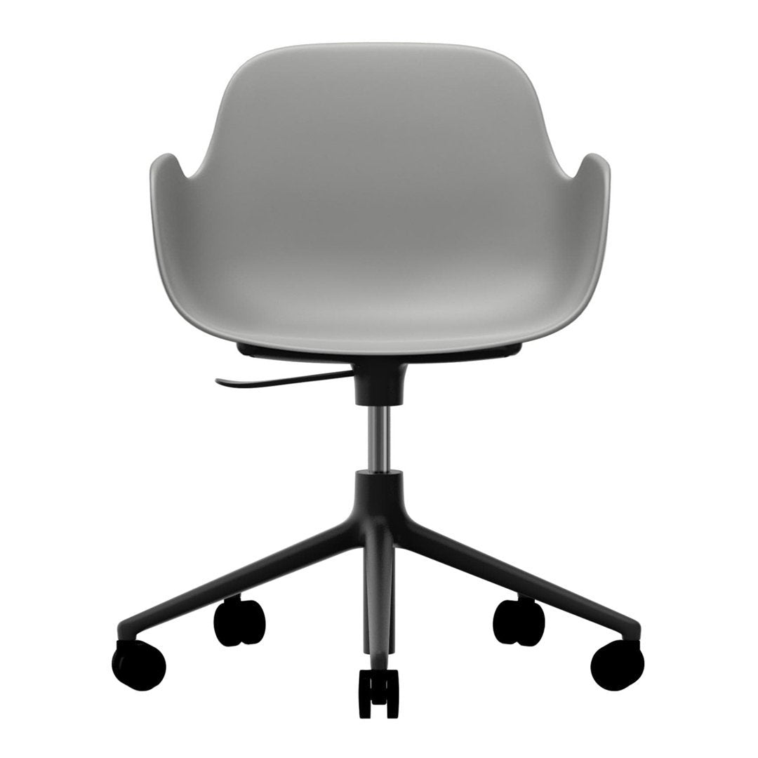 Modern Form Armchair with 5W Swivel Base & Gas Lift Mechanism - Ergonomic Office Chair for Home & Workspace Comfort