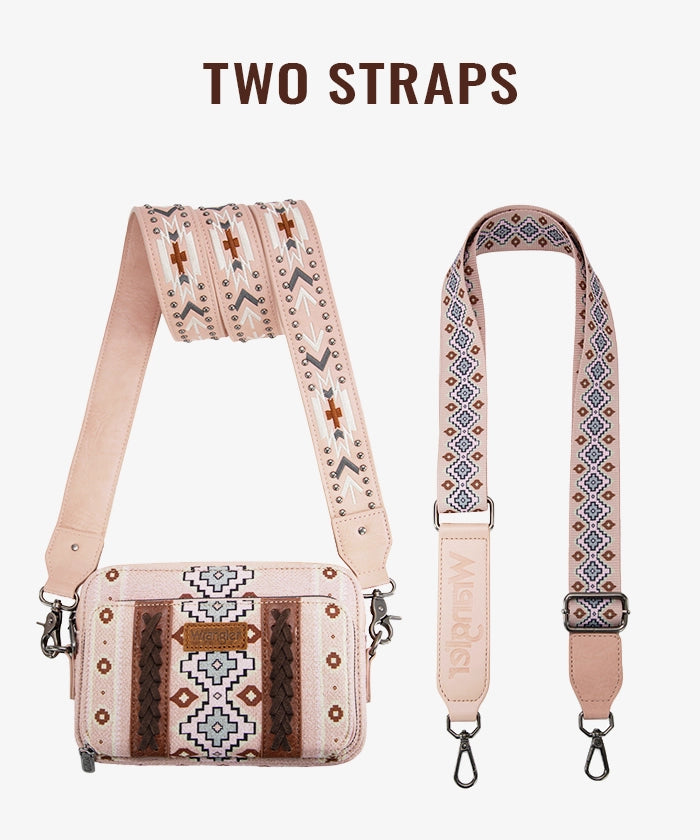 Wrangler Aztec Printed Crossbody Purse - Stylish Boho Shoulder Bag for Women | Perfect for Travel, Shopping & Everyday Use