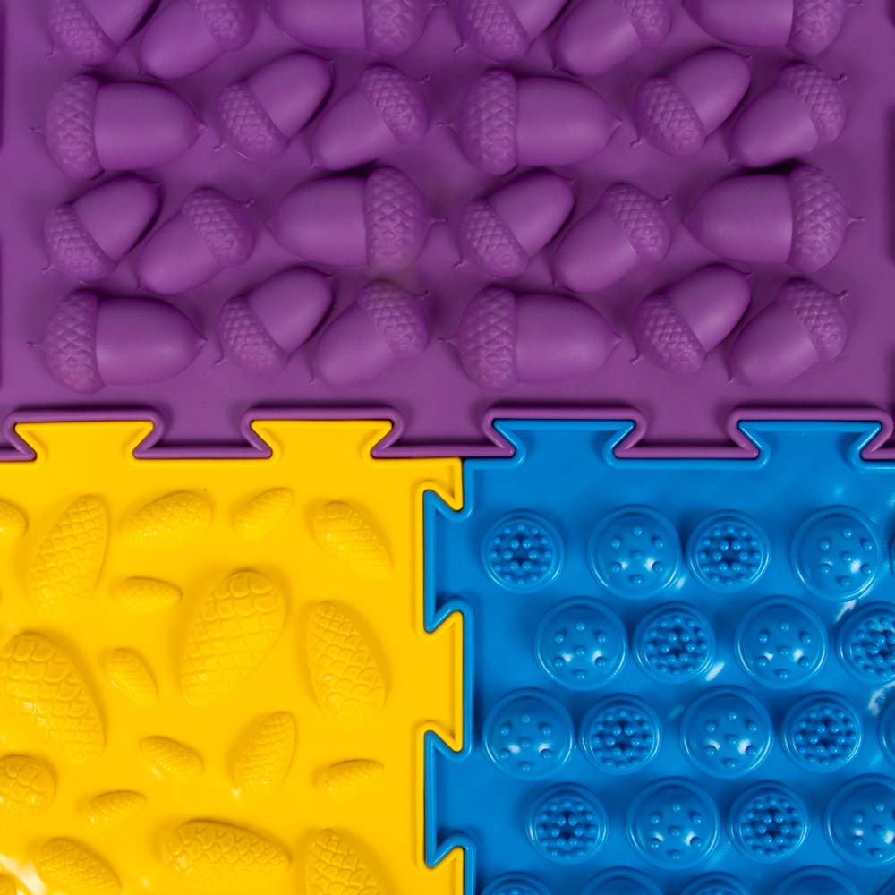 Rainbow Sensory Massage Game Mat for Kids - Non-Slip Orthopedic Puzzle Floor Play Mat for Toddlers - Perfect for Sensory Play, Learning & Relaxation at Home or Classroom