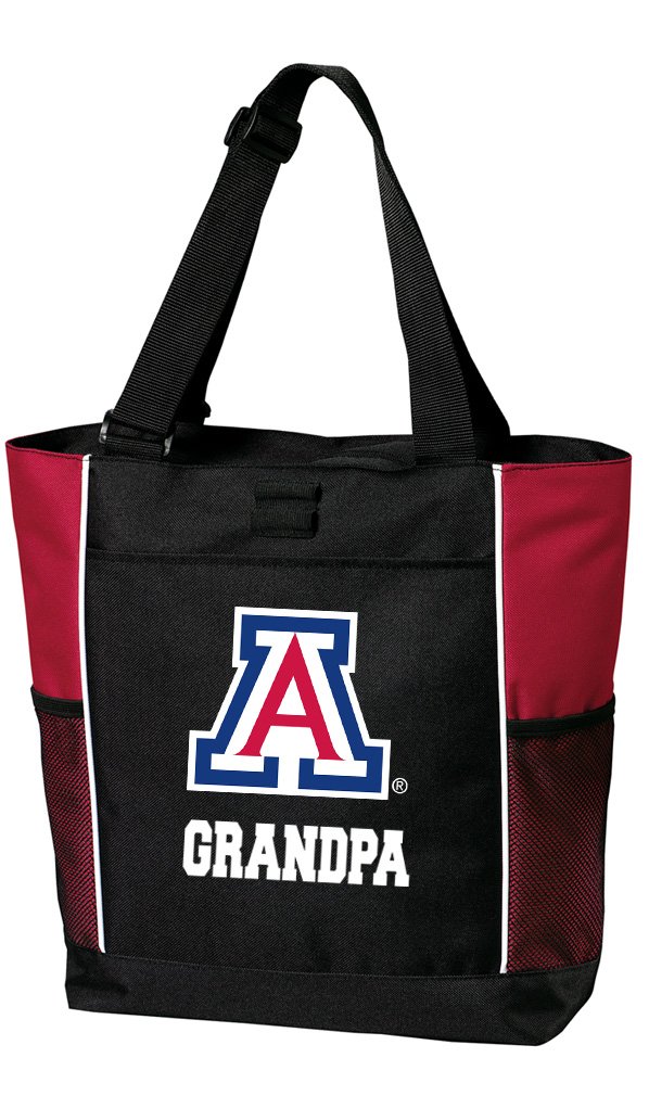 University of Arizona Wildcats Grandpa Tote Bag - Red UA Wildcats Fan Gear for Beach, Travel & Game Day | Durable Canvas Tote for Groceries, Shopping & Campus Life