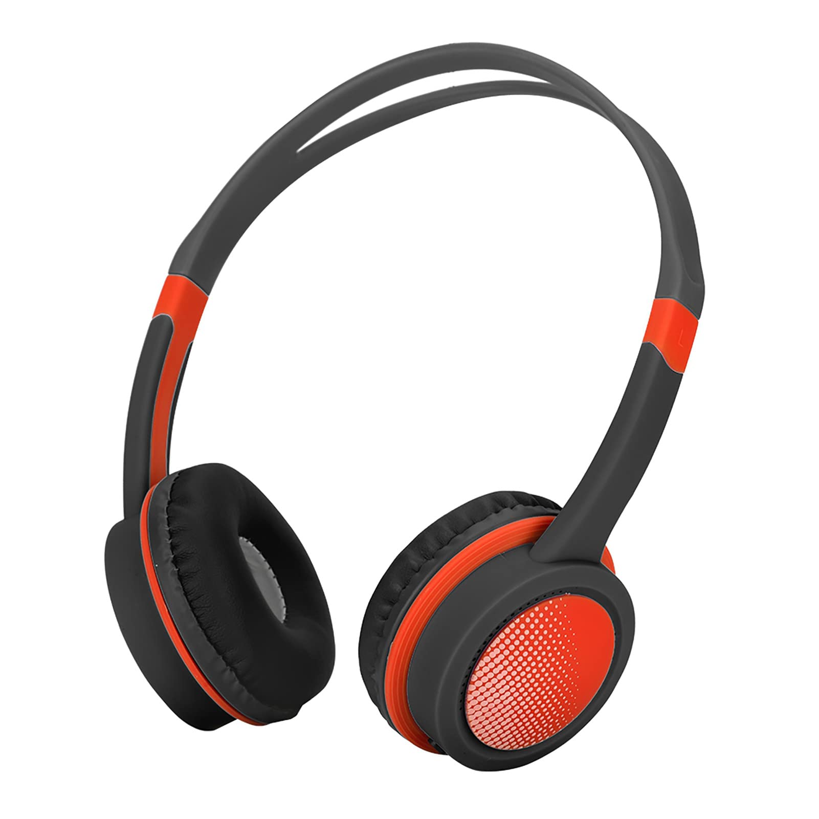 Beufee Kids Headphones with 85dB Volume Limit - Wired Over-Ear Noise Cancelling Headphones for Children, Hearing Protection (Black/Red) - Perfect for School, Travel & Online Learning