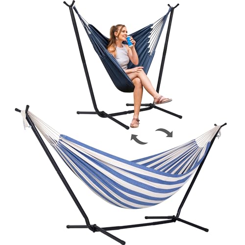 A-blue & White Stripe