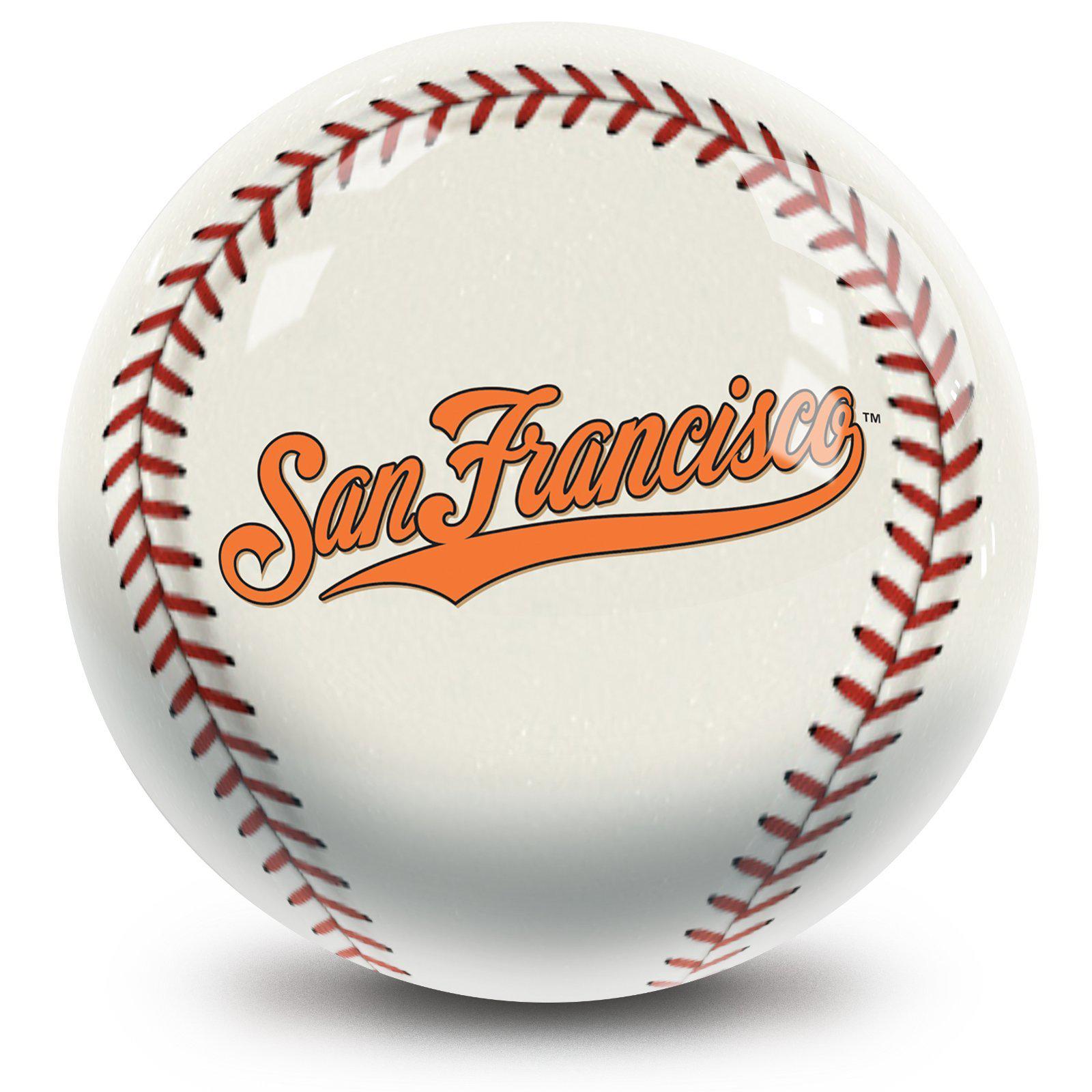 Official MLB San Francisco Giants Bowling Ball - 16 lbs Professional Weight for League Play - Perfect for Sports Fans & Bowling Enthusiasts (Great for Birthday Gifts, Team Events & Home Decor)