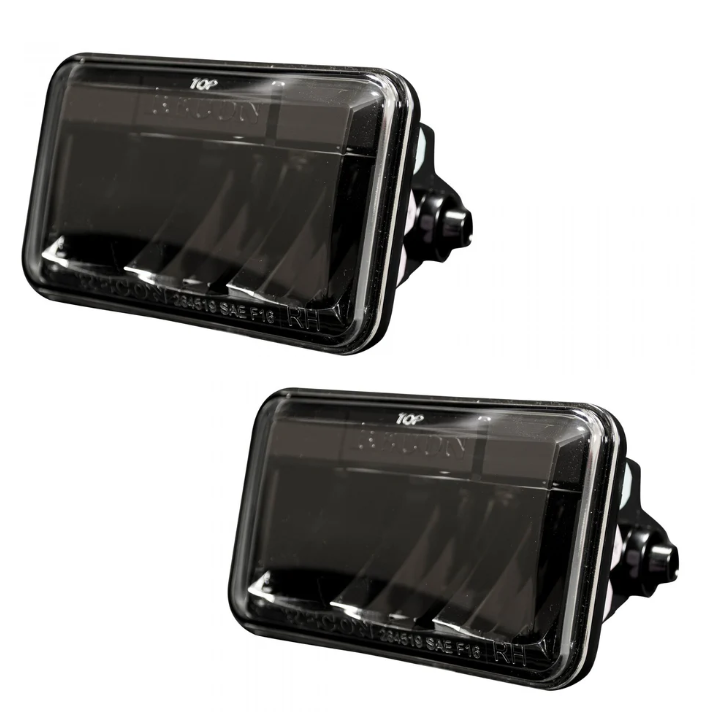 Ford F150 2015-2020 LED Fog Lights (Excluding Raptor) - White Smoked & Black 2-Piece Set - Upgrade Your Truck's Style & Night Visibility for Off-Roading & Daily Driving