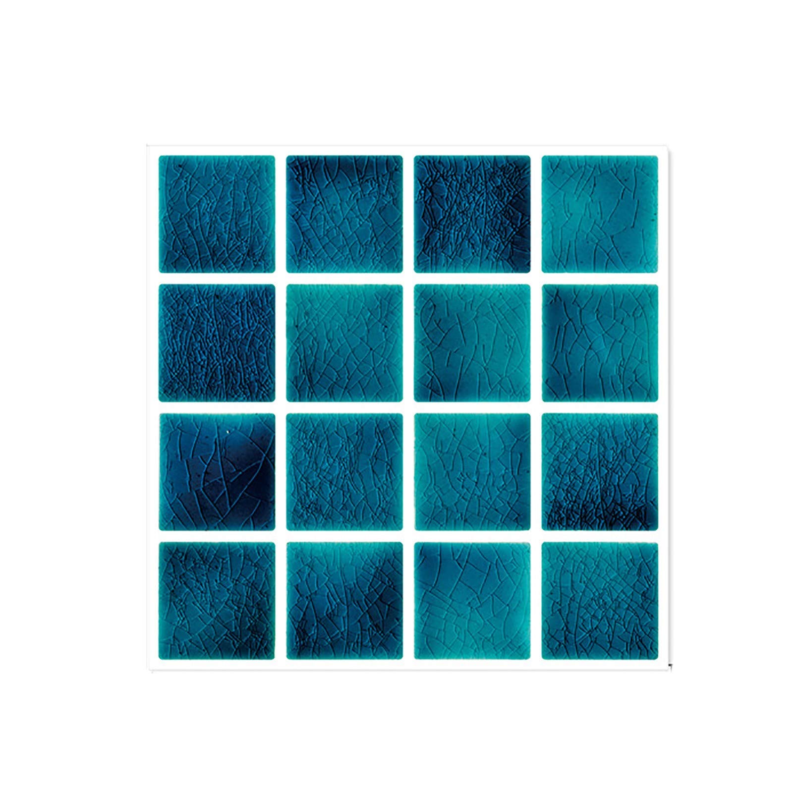 10Pcs DIY Colorful Tile Stickers for Bathroom & Kitchen - Waterproof Wall Decor Stickers for Home Renovation, Easy Peel & Stick Backsplash Tiles - Perfect for Updating Cabinets, Countertops, and Shower Walls