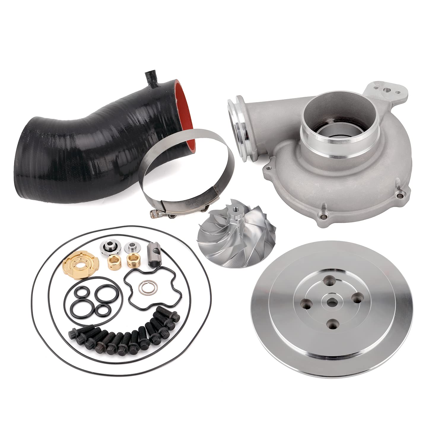 Pulsar Turbo Parts GTP38 Turbocharger Rebuild Kit - Billet Compressor Wheel & Turbine Wheel DIY Kit for Ford Powerstroke 7.3L/6.0L - Improve Engine Performance & Boost Pressure (Great for Off-Roading, Towing & Performance Upgrades)