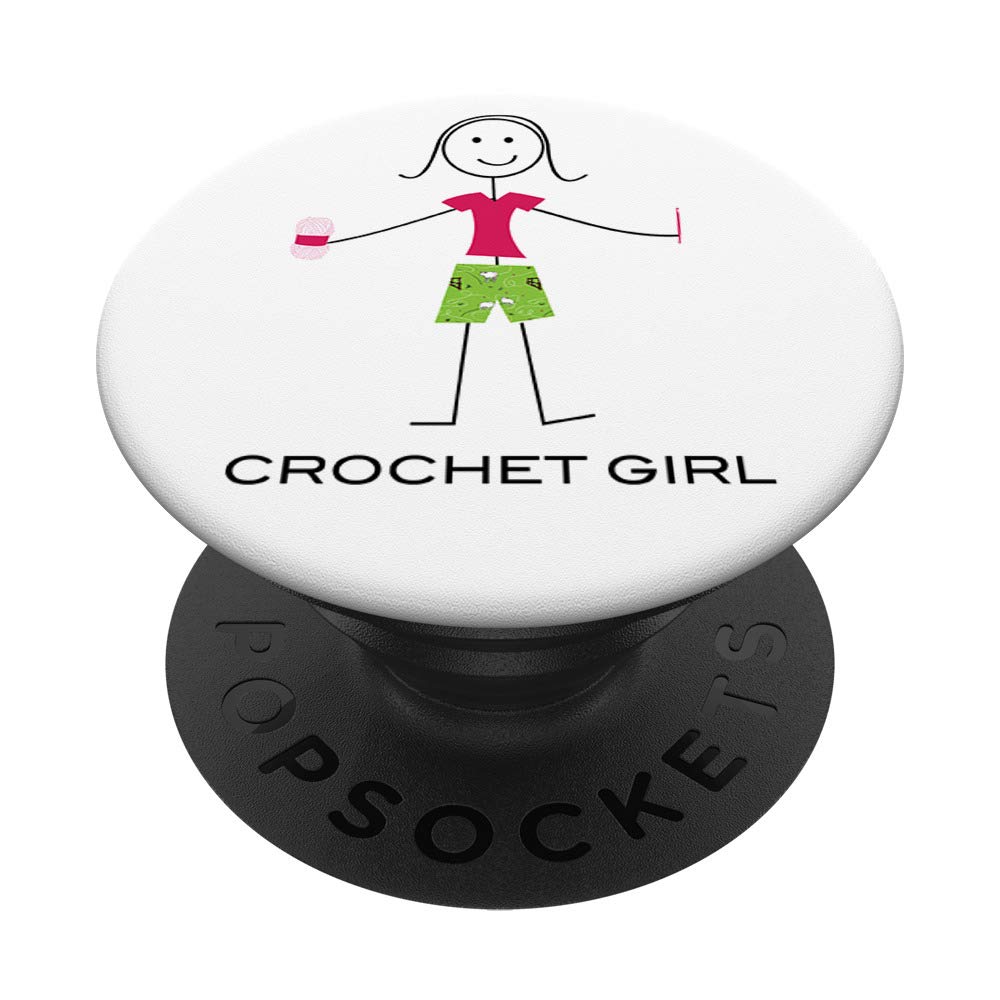 Women's Crochet PopSockets Swappable PopGrip - Stylish Phone Grip & Stand for Girls and Women | Perfect for Selfies, Phone Protection, and Everyday Use