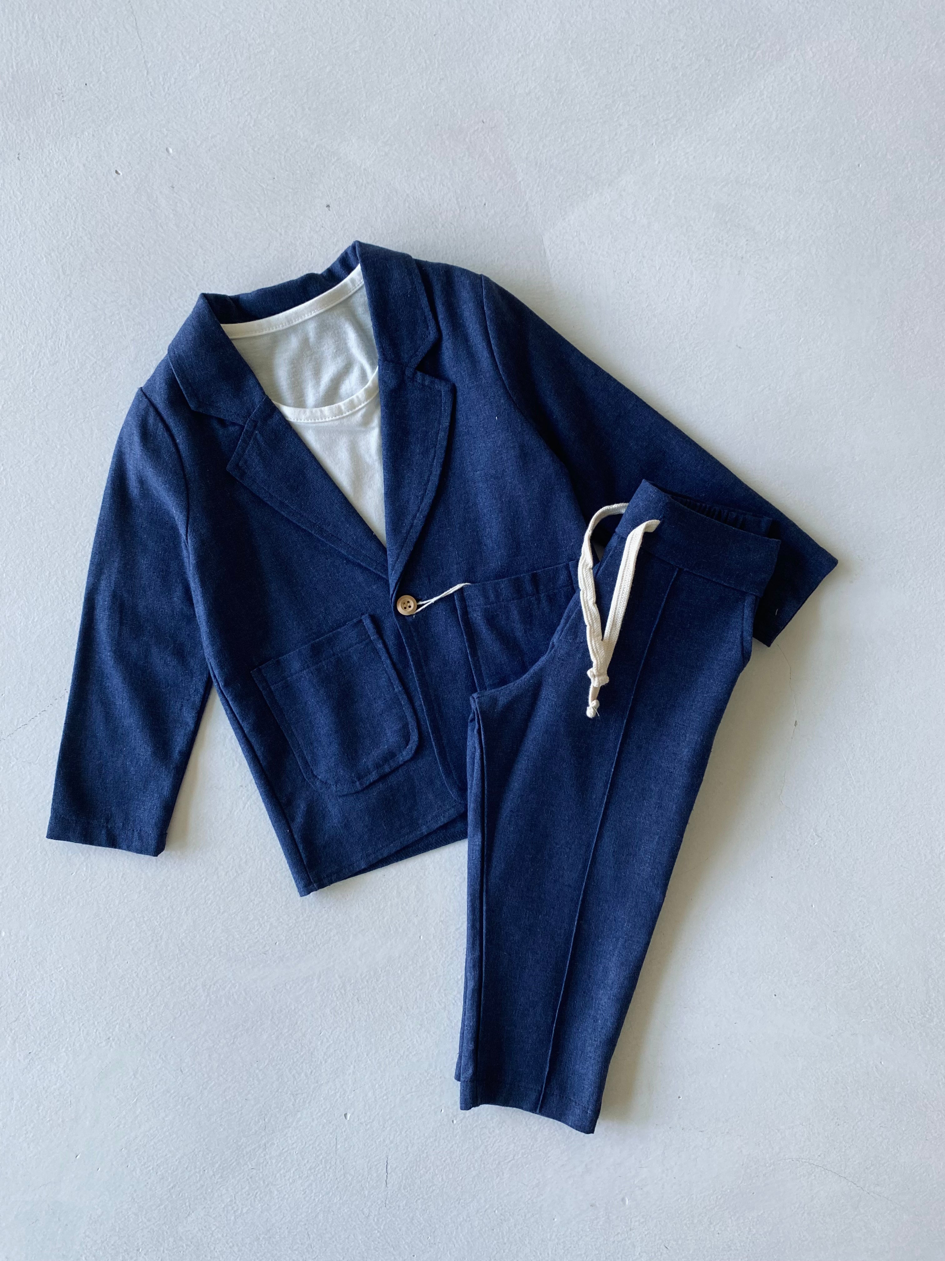 Baby Linen 3-Piece Suit Set - Soft & Breathable Outfit for Newborns & Infants - Perfect for Summer, Photos & Special Occasions