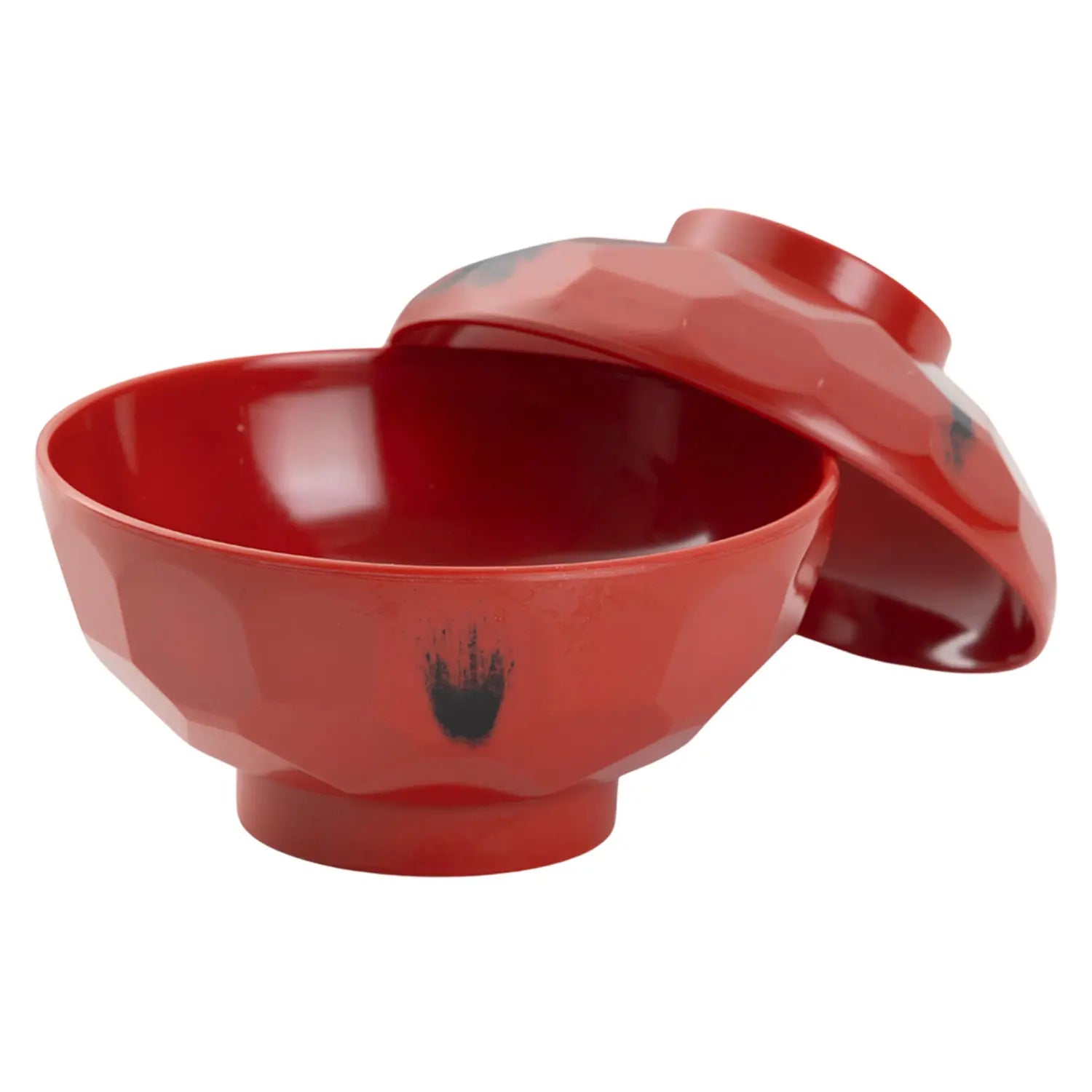 Entec Melamine Kikko Pattern Soup Bowl 12cm - Durable & Lightweight Japanese-Style Bowl for Ramen, Noodles, and Soup - Perfect for Home, Restaurant, and Outdoor Use