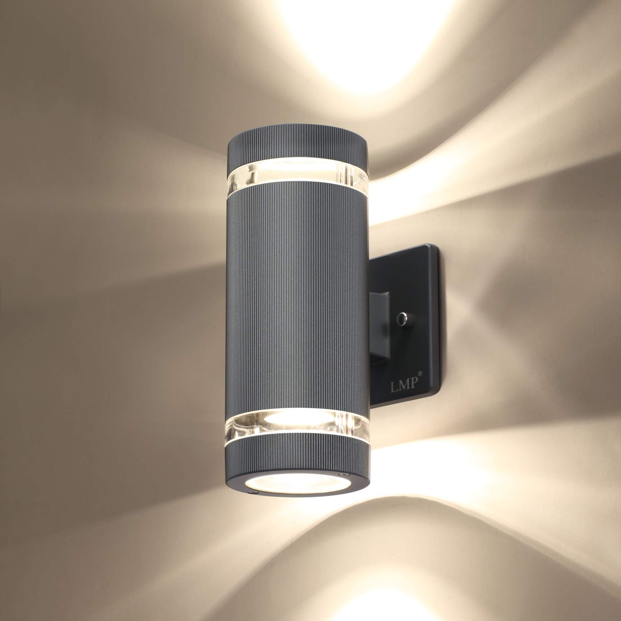 Waterproof Outdoor Wall Light - LMP LED Porch Light 3000K 5W, Aluminum Construction with ETL Certification (1 Pack) - Perfect for Porch, Garage, Garden & Patio Lighting