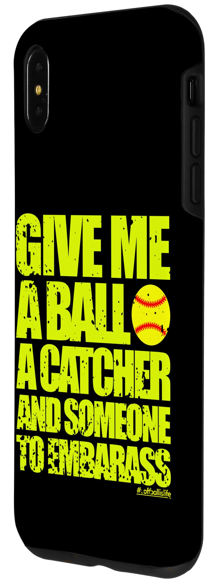 Funny iPhone XS Max Case for Girls Softball Pitchers - Perfect Gift for Softball Players & Fans, Great for Games, Practice & Team Spirit