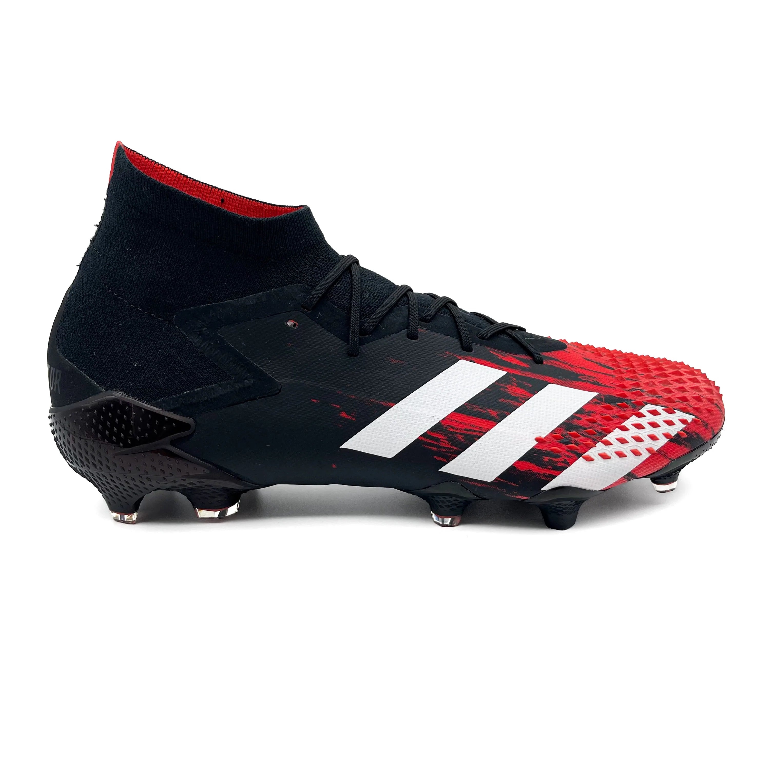 Adidas Predator 20.1 FG Soccer Cleats - Core Black/Active Red - Firm Ground Football Boots for Men | Perfect for Professional Matches & Training Sessions