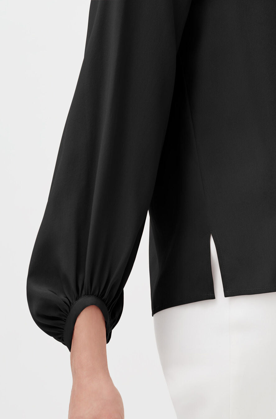 Elegant Silk Bow Blouse for Women - Soft & Luxurious Button-Up Shirt for Office, Party & Special Occasions