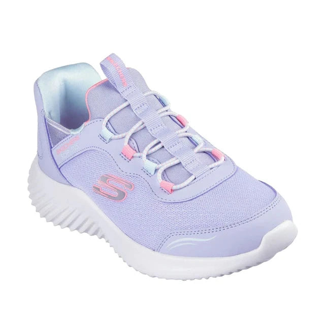 Skechers Lavender Slip-On Sneakers for Girls - Comfortable Lightweight Kids Shoes for School, Play & Everyday Wear