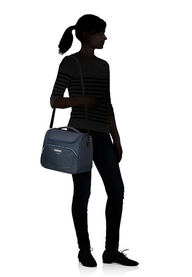 American Tourister Summerride Large Toiletry Bag - Waterproof Travel Cosmetic Organizer for Women & Men - Perfect for Airplane, Gym, Camping & Vacation Essentials Storage