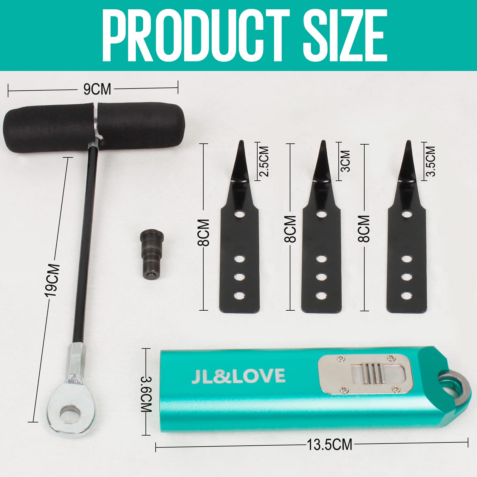 Premium Windshield Removal Tool Set - 2 Auto Glass Repair Knives in Durable Aluminum Case for Windshield Replacement & Repair | Perfect for DIY Auto Glass Fixes & Professional Use