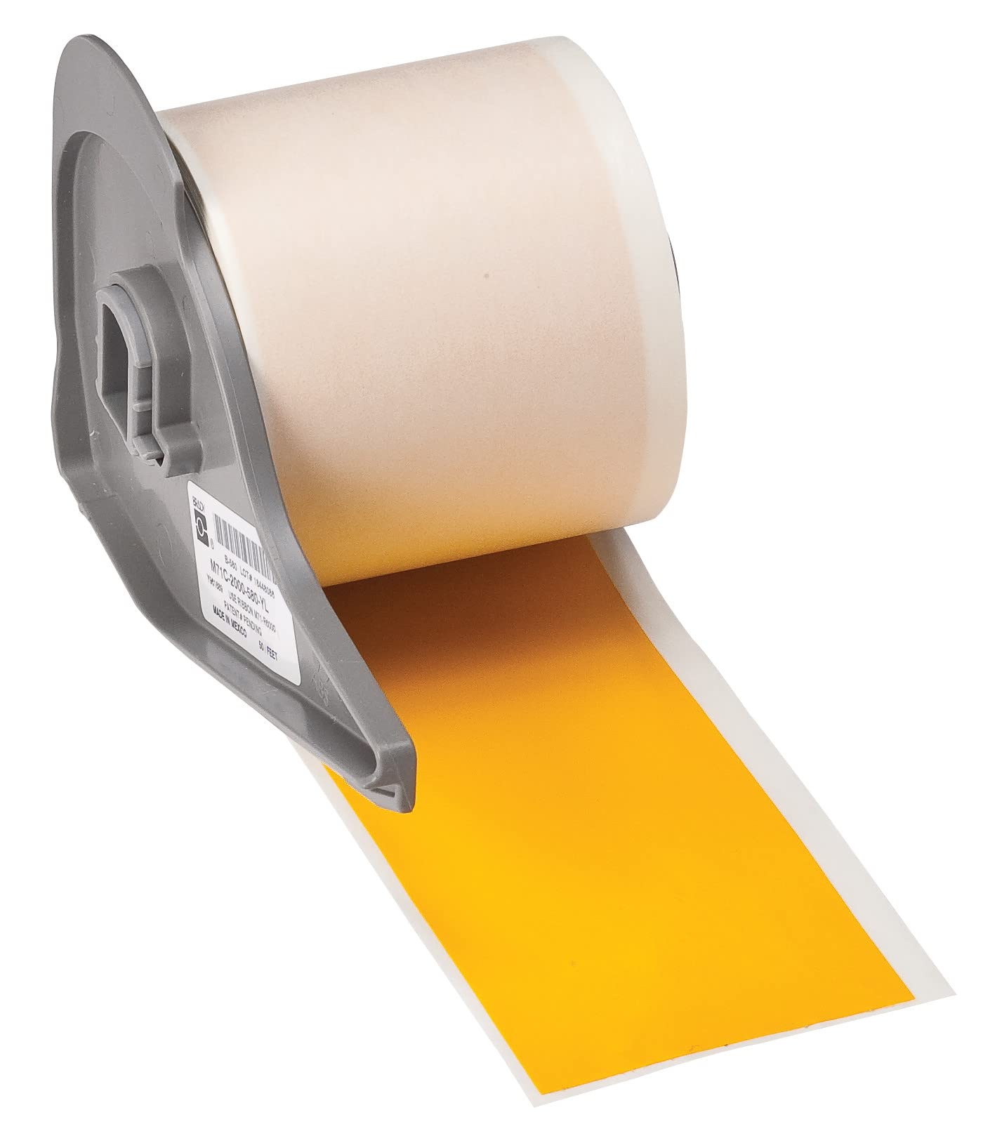 Brady M7C-2000-595-YL All Weather Permanent Adhesive Vinyl Label Tape - 2