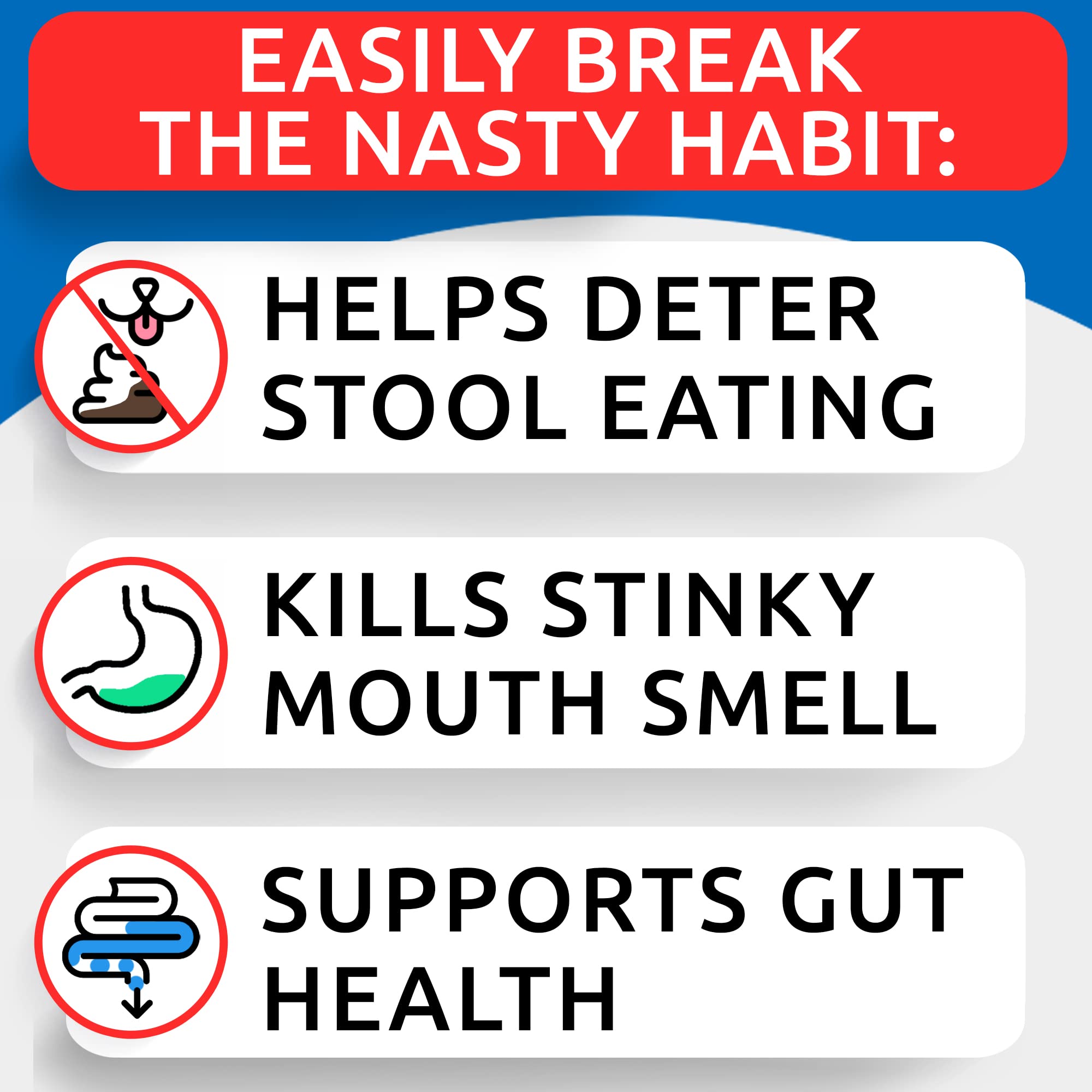 No Poo Chews for Dogs - Coprophagia & Stool Eating Deterrent with Probiotics, Digestive Enzymes & Breath Freshener - Stop Dog Poop Eating - Made in USA - 120 Soft Chews - Duck Liver Flavor - Perfect for Training, Digestive Health & Fresh Breath